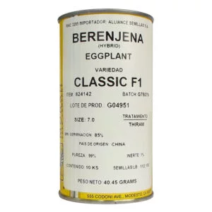 SEMILLA BERENJENA CLASSIC F1 x 10.000 Un.
